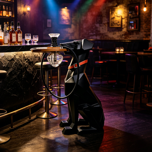 Luxury Black Geometric Dog Portable Shisha Set 100CM Resin Shisha <b>Hookah</b> Set Arabic <b>Hookah</b> Russian <b>Hookah</b> Pen In Stock - Product Image 3
