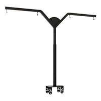 Support de signalisation en acier inoxydable robuste en forme de L, réglable en hauteur, pour étagère de magasin, gondole AnHeng D113