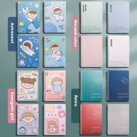 Cuaderno Espiral Simple para Estudiantes de Primaria, A5, Encuadernación en Espiral, Papel Grueso, 60 Hojas, Impresión Offset 4c, Aosen KBX-5640