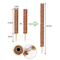 Support en fibre de coco pour plantes, pour jardin intérieur et extérieur, ensemble d'outils de jardinage, personnalisable OEM, pour la croissance verticale des plantes, DIY, usage industriel