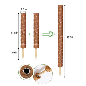 Support en fibre de coco pour plantes, pour jardin intérieur et extérieur, ensemble d'outils de jardinage, personnalisable OEM, pour la croissance verticale des plantes, <span class=keywords><strong>DIY</strong></span>, usage industriel - Product Image 1