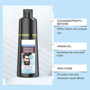 Hữu cơ chất lượng cao nam râu chăm sóc đồng phục màu giữ ẩm Râu Đen râu dầu gội đầu cho nam giới - Product Image 2