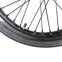 Kit de roues Supermoto de 17 pouces, jantes chromées argentées, pneus pour Sur-Ron Light Bee X, vélo électrique, ensemble haute performance