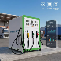 Estación de Servicio Móvil BLUESKY Mini, Dispensador de Gasolina y Diésel de 3000L, Bomba con Tanque Integrado, Montaje en Suelo, 750W, 220V/380V