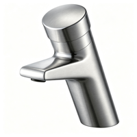 Keran Wastafel Otomatis Self Delay Auto Close Tap Deck Mounted Warna Emas Brushed Untuk Toilet Umum Komersial Pabrik Langsung Garansi 3 Tahun