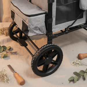 Carrito Multifuncional de Alta Capacidad para Niños, Plegable, con Doble Asa, Cuatro Asientos, Capota, de Aleación, Plegable, con Ruedas de <span class=keywords><strong>EVA</strong></span>, para Niños Mayores de 3 Años - Product Image 4