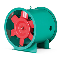 HTF-(A) Ventilateur d'extraction de fumée de feu à flux axial pour la ventilation commerciale et industrielle