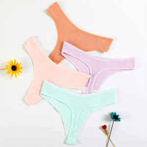 الأكثر مبيعًا للسيدات لباس داخلي مثير ثونجس ملابس داخلية للفتيات سراويل داخلية مريحة نسائية شعبية قطنية - Product Image 1