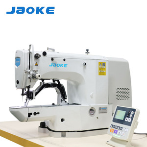 JAOKE 1900 Máquina de Coser Computarizada de Cama Plana para Remallar, Automática, para Jeans, Perforación de Ojales y Cinta Mágica - Product Image 4