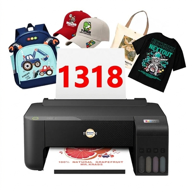 NEW A4 L1318/L1358 L3318/L3356/L3358 Sublimation Printer for 4 Colors MUG/BAG/T-shirt Sublimation Paper Ink