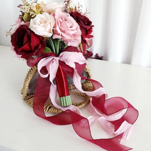 Bouquet de Mariage Cascade de Fleurs Style Goutte d'Eau pour Mariée, Fleurs pour Photographie de Mariage et Décoration Intérieure - Product Image 3