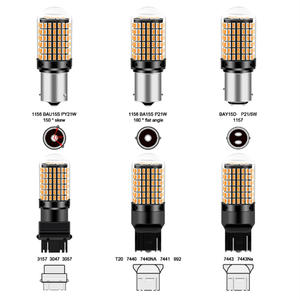 Support de lumière LED extra haut pour voiture T20 7440 W21w 3014 4014 144 SMD 7443 1156 BA15S 1157 BAY15D pour ampoule de clignotant Led - Product Image 2