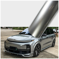 Film de protection de carrosserie automobile en PVC gris fumé auto-réparateur, changeant de couleur, anti-rayures, brillant, effet fibre de carbone pour voitures