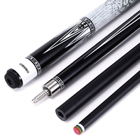 10.5mm Yüksek Kaliteli Snooker Karbon Cam Elyaf İsteka Çubuğu Siyah 8 Top 11.5mm/12.5mm Uçlu Özel Bilardo İstekası 1/2 Ayrılabilir Bilardo İstekası