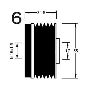 Dispositivo de rueda libre del alternador compatible con CITROËN BERLINGO / BERLINGO FIRST 2.0 HDI 90 (MBRHY, MCRHY) Diésel (KW: - Product Image 3