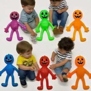 NOUVEAU Jouet à presser anti-stress en forme de citrouille d'Halloween, petit homme extensible, portable, pour enfants et adultes, format de poche, jouet pour TDAH - Product Image 3