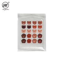 Patchs hydrocolloïdes en forme de patte d'ours mignons, 20 pièces, OEM d'usine, patchs anti-acné colorés de dessin animé, autocollants de couverture des imperfections du visage, soin de la peau