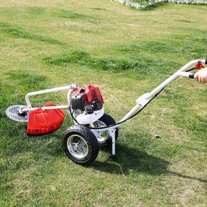2 Stroke 21V Petrol Single <b>Cylinder</b> Professional <b>Lawn</b> <b>Mower</b> Grass Box DIY Two Wheel Hand Push Brush Cutter Garden Grass Trimmer - Product Image 1