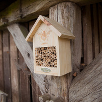 Esschert Design Bienenhaus Silhouette Honigbienenhaus Holz-Bienenstock Insektenhaus