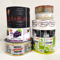 Étiquettes en papier adhésif imperméables personnalisées, or mat noir, luxe, estampage à chaud, pour l'emballage alimentaire, impression d'autocollants