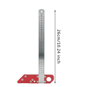 Strumenti di misurazione della lavorazione del legno strumento di posizionamento del righello in acciaio localizzatore di linee utensili manuali per la lavorazione del legno