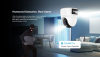 Kamera WiFi Indoor OiKay 2K 3MP HD Kamera Keamanan Rumah Pintar dengan Alarm, Penglihatan Malam Berwarna, PIR, Garansi 1 Tahun, Tampilan Langsung 24/7