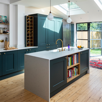 Ensemble de meubles de cuisine modulaires modernes personnalisés, finition laquée, structure étanche