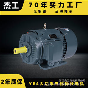 Moteur YE4 haute puissance à noyau tout cuivre horizontal ultra-efficace 280/315KW, fréquence 60Hz, niveau 2 d'efficacité énergétique - Product Image 2