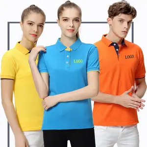 Yüksek kaliteli özelleştirilmiş tasarım marka polo GÖMLEK kısa kollu erkek polyester çabuk kuruyan erkek golf polo tişört