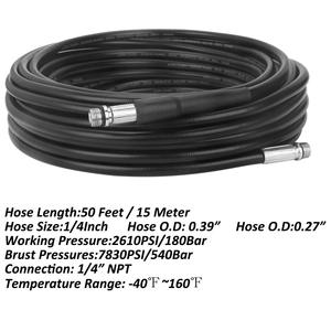 Kit de nettoyage de canalisations à haute pression Stm avec embouts G14 pour les systèmes Karcher K2 K7 Lavor - Product Image 2