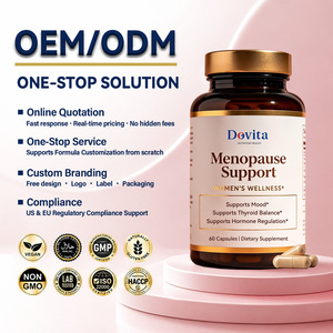Wholesale OEM ODM Natural <b>Menopause</b> Capsules For Women High Potency Black Cohort Dong Quai Energy Boost Immune Support 60 Caps - Product Image 1