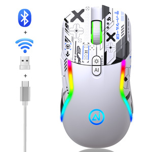 เมาส์เกมมิ่ง AI Smart Dialogue จากโรงงานโดยตรง 3 โหมด ชาร์จไฟได้ ไฟ RGB ปรับแต่งได้ ออกแบบตามหลักสรีรศาสตร์ สำหรับพีซี แล็ปท็อป AI Writin - Product Image 2