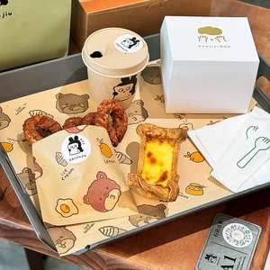 Papel de Hornear Antigrasa Impreso Personalizado con Logotipo, Recubrimiento de PE Impermeable para Empacar Sándwiches, Pan y Pasteles - Product Image 3