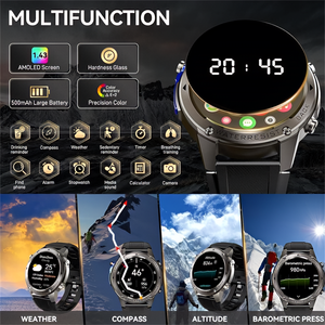 Montre Intelligente Remax Amoled Étanche 5ATM avec GPS Intégré, Montre Connectée Premium pour Sport et Activités de Plein Air - Product Image 6