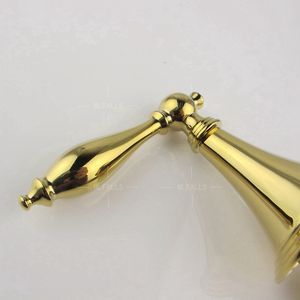 Robinet mural à deux poignées en laiton <span class=keywords><strong>doré</strong></span>, pour <span class=keywords><strong>salle</strong></span> <span class=keywords><strong>de</strong></span> <span class=keywords><strong>bain</strong></span> mlls - Product Image 4