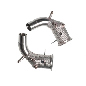 ออกแบบมาเพื่อประสิทธิภาพสูง ท่อไอเสียรถยนต์สแตนเลสแบบตรงสำหรับ Porsche 911 992 3.0T T304 พร้อมแผ่นกันความร้อน - Product Image 4