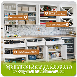 Armarios de Almacenamiento para Sótano |   Gabinetes de Almacenamiento Personalizados para Proyectos Residenciales |   Gabinetes de Estilo Americano para Sótano - Product Image 2