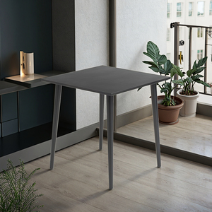 70cm Tapered Leg <strong>Table</strong> Carbon Steel Top Aluminum Legs Square and <strong>Round</strong> Styles Modern Indoor Outdoor <strong>Dining</strong> Side <strong>Table</strong> - Product Image 2