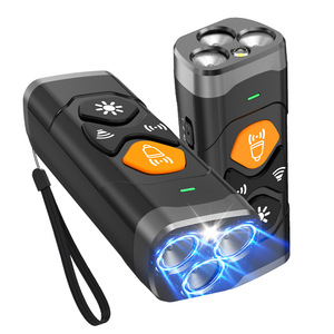 Ultrasonic Dog Repeller Three Head Portable <b>Bark</b> <b>Control</b> Device Orange Color - Product Image 5