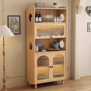 ตู้ไซด์บอร์ดไม้เนื้อแข็งสไตล์เรโทรโมเดิร์นฟาร์มเฮาส์ พร้อมตู้เก็บของหลายชั้นแบบรักษ์โลกสำหรับ<span class=keywords><strong>ห้อง</strong></span><span class=keywords><strong>ครัว</strong></span>และห้องนั่งเล่น - Product Image 2