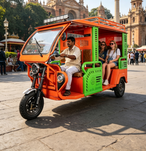 FGQ Transporte Turístico Tuk Tuk, Bicicleta de Turismo, Bajaj, Triciclo Eléctrico de Pasajeros, Taxi Tuk Tuk <span class=keywords><strong>con</strong></span> <span class=keywords><strong>Techo</strong></span> para India - Product Image 1