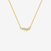 FUAMAY, joyería clásica, collar con colgante de circón colorido y blanco de Plata de Ley 925, hipoalergénico para accesorios de mujer