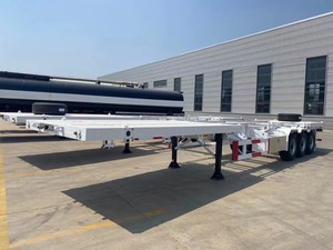 Nhà máy thương hiệu mới 30t Skeleton Trailer bán 45 tấn xương <span class=keywords><strong>container</strong></span> Trailer bán xương <span class=keywords><strong>semitrailer</strong></span> - Product Image 2