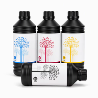 Encre UV LED dure GOOSAM 1000 ml CMYKW Vernis pour imprimante UV Toshiba CE2 CE4 CF3 Ricoh G5 G6 GH2220