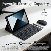 YPORANGECHENG Nueva Tablet PC de 10.1 Pulgadas con Pantalla Capacitiva, MTK Octa Core, Android 12.0, Wi-Fi, Bluetooth, Teclado, IPS 1280x800