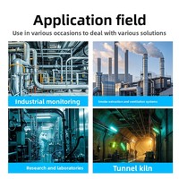 Pythamètre YGC-FSPZ en acier inoxydable 304, capteur de vitesse du vent résistant aux hautes températures, capteur de volume d'air et de pression d'air pour pipeline