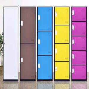 Armarios de Almacenamiento Coloridos, Rectangulares, de 4 Niveles, Diseño Moderno de Empujar y Tirar, para Gimnasio, Salón de Belleza, Dormitorio, Uso de Empleados - Product Image 5