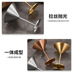 Copa de Martini de Acero Inoxidable 304, 1-100 ml, Irrompible, para Cócteles y Fiestas - Product Image 5