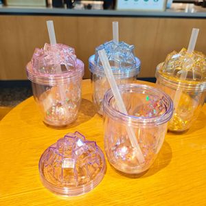 Yafchi Reusable Plastic Drinkware 400Ml With Straw For Students Gift - Product Image 3