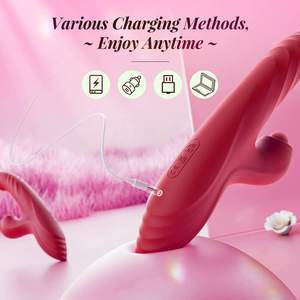 Vibrador de Conejo con Movimiento de Arriba a Abajo, Juguetes Sexuales para Adultos, Estimulador de Punto G y Clítoris, Vibrador de Conejo con Movimiento de Empuje para la Masturbación Femenina - Product Image 5